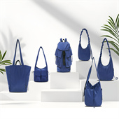 橢圓帆船式設計環(huán)保rpet再生料月牙包lulu輕便調節(jié)肩帶單肩包定制